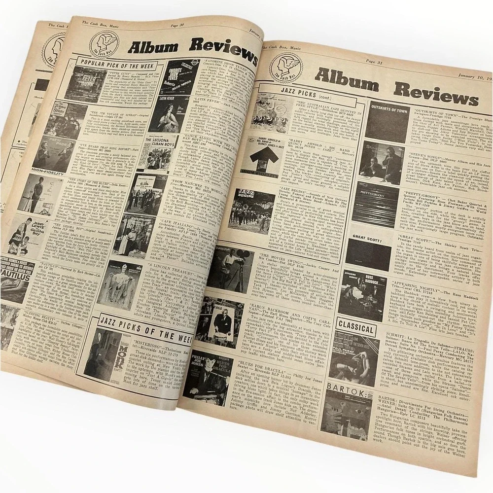 The Cash Box‎ Magazine January 10 1959 The Kingston Trio Jon James Elvis Presley